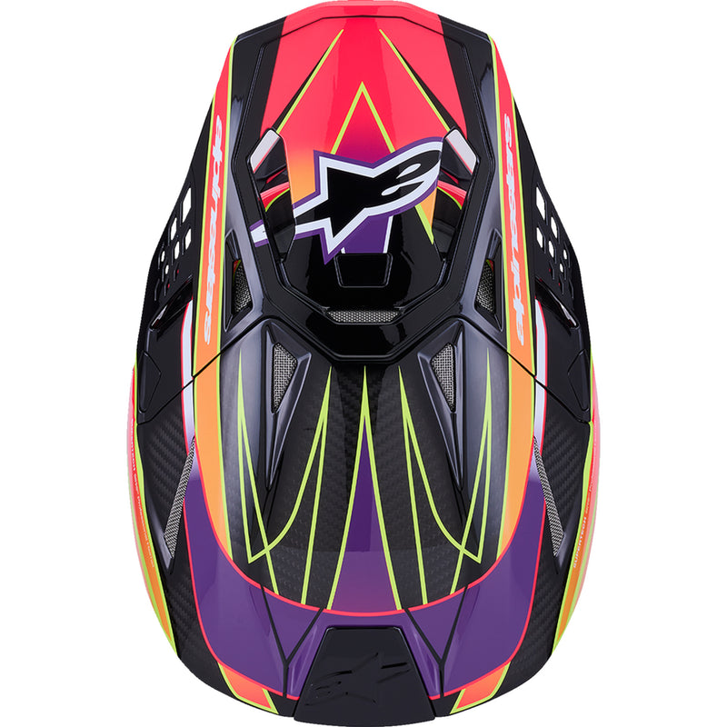 ALPINESTARS Supertech M10 Era MIPS® Helmet - Gloss Pink/Violet/Yellow Fluo