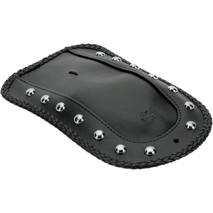 MUSTANG 1405-0024 78105 Fender Bib for Solo Seat — Studded - Studded Chrome - Solo Seat