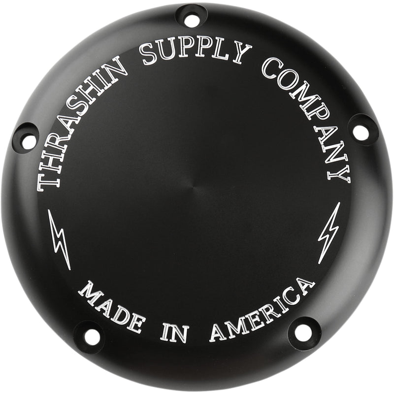 Thrashin Supply Co. Classic Derby Cover Black Classic - TSC-3010-4 For Harley Motorcycles 1999-2018
