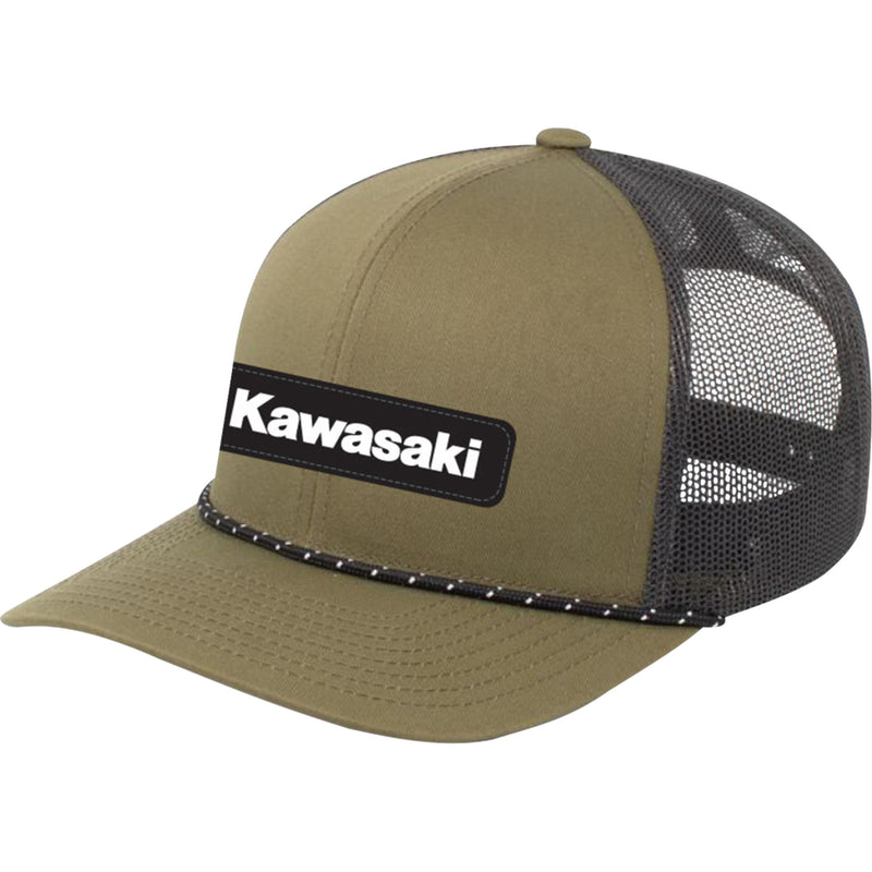 FACTORY EFFEX 2501-4590 29-86104 Kawasaki Explorer Braided Snapback Hat moss green/charcoal