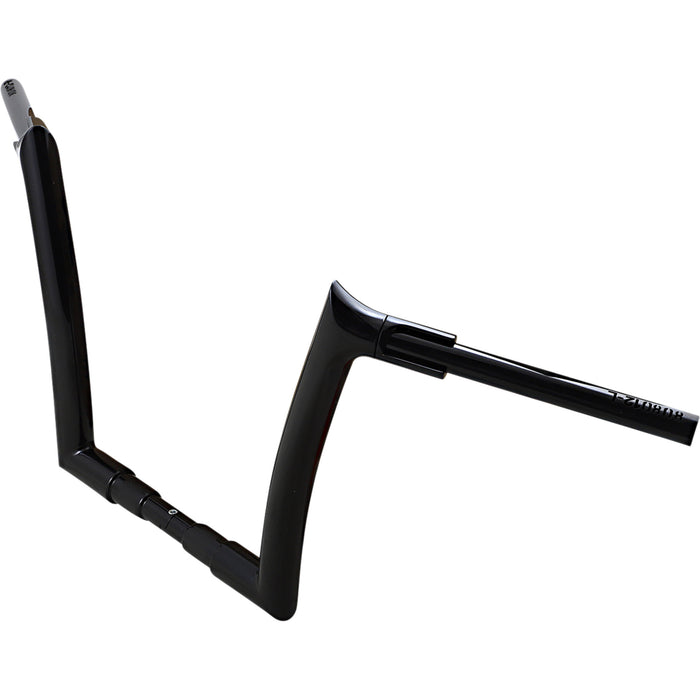 FAT BAGGERS INC. 0601-5453 808012-B 1-1/2" EZ Install Pointed Top Handlebar - 12" - Black