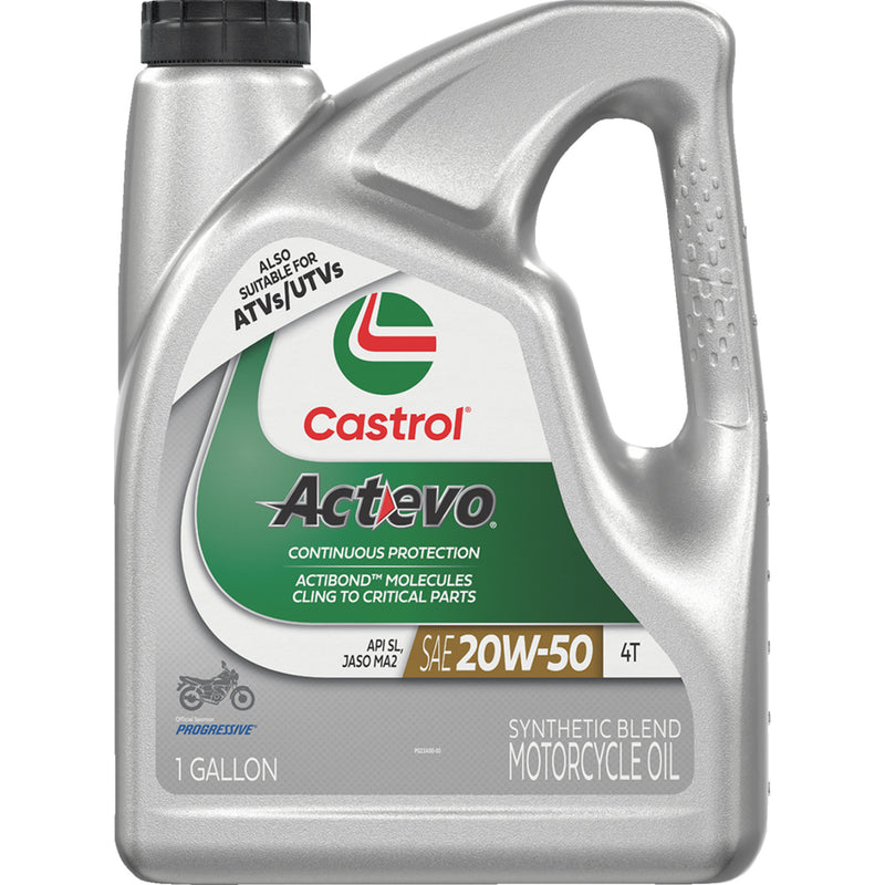 CASTROL 3601-0373 15D7D1 Act Evo® Semi-Synthetic 4T Engine Oil 20w-50 - 1 u.s. gal.
