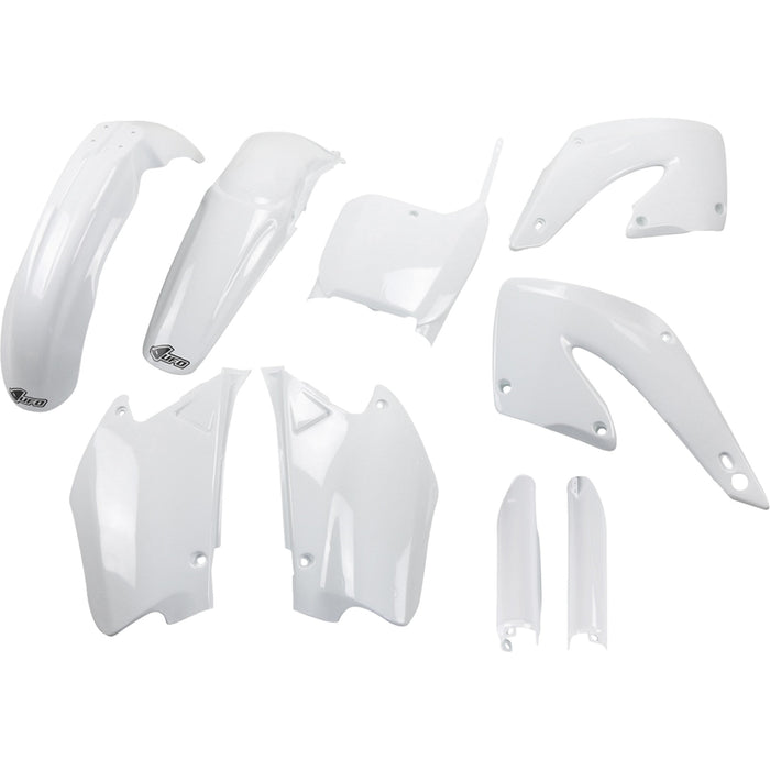 UFO 1403-4188 HOKIT100F@041 Full Body Kit With Fork Guards Body Kit - White - Honda - CR 125/250