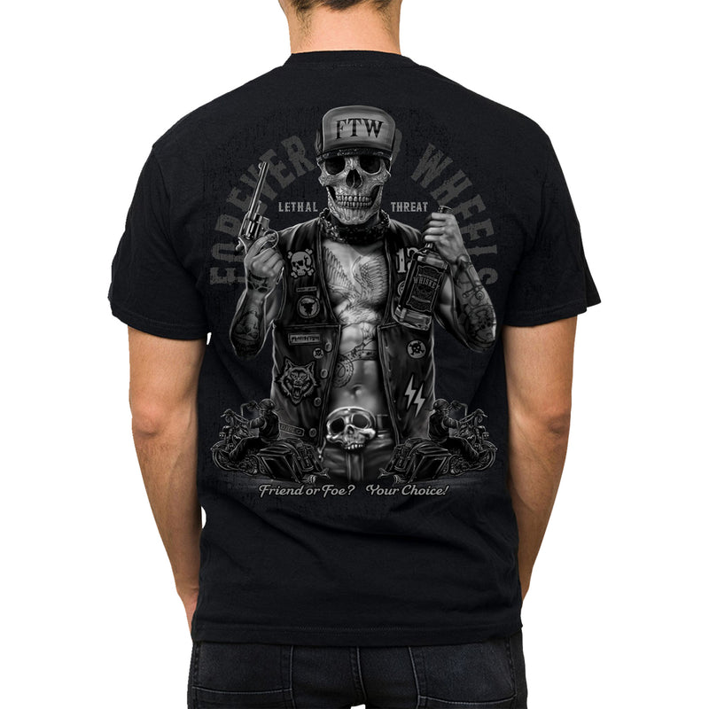 LETHAL THREAT 3030-22786 LT20904XL Friend or Foe T-Shirt black - xl