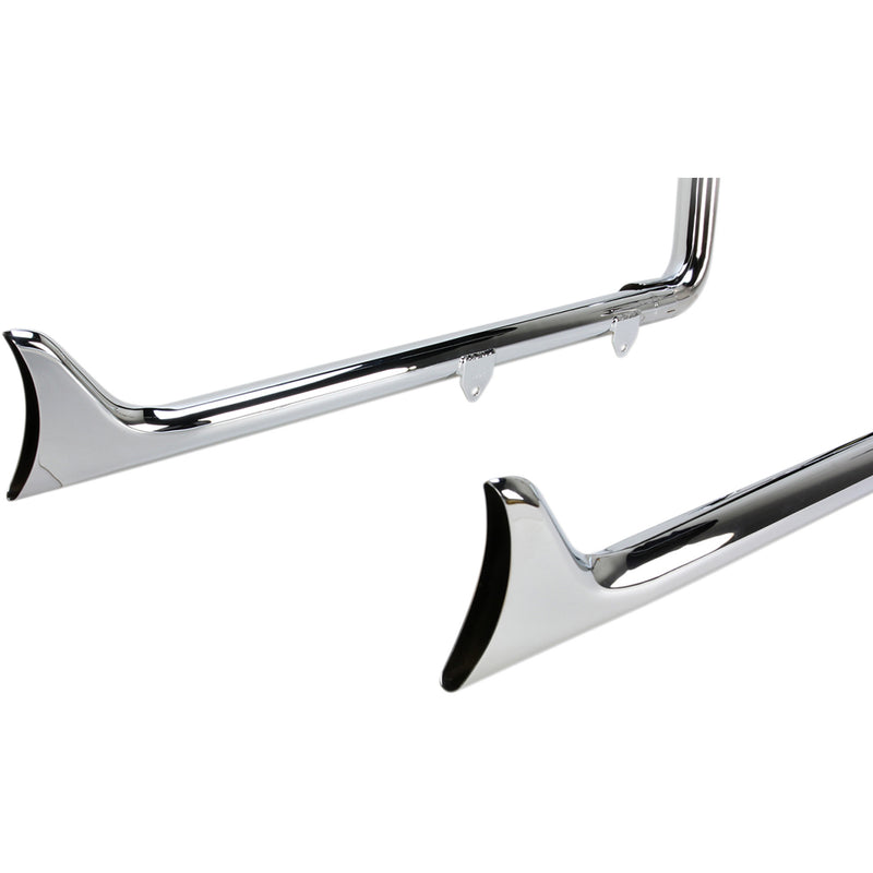 Bassani Xhaust Fishtail Duals 2-Into-2 Exhaust System - 1S26E-36 For Harley Softail 1989-2017