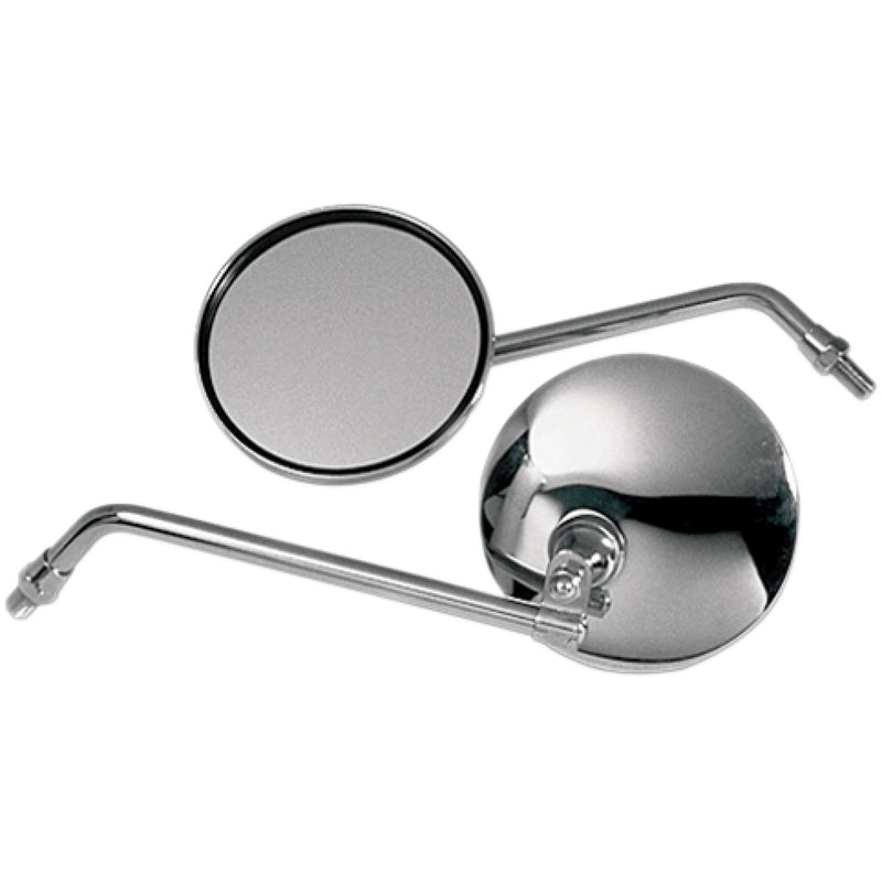 EMGO 2042410 20-42410 Round Honda CB Style Universal Mirror Mirror - CB-Style - Side View - Round - Chrome