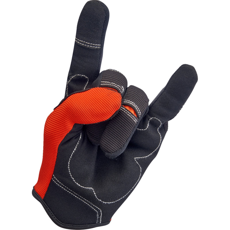 BILTWELL Moto Gloves Orange/Black