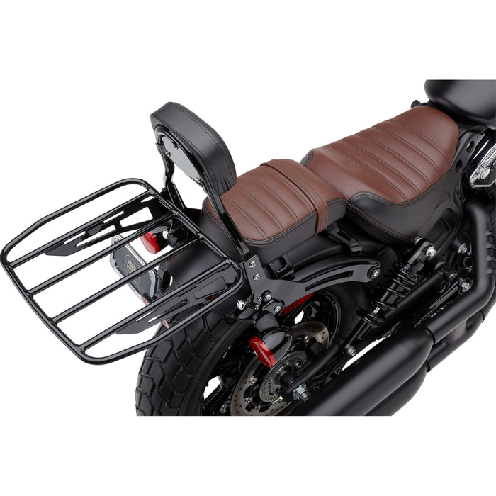 COBRA 1501-0750 502-2012B Detachable Mini Backrest Detachable Backrest - Mini - Black - Chieftain