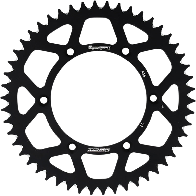 Supersprox Aluminum Sprocket - RAL-808-50-BLK Kawasaki KLX400R 2003