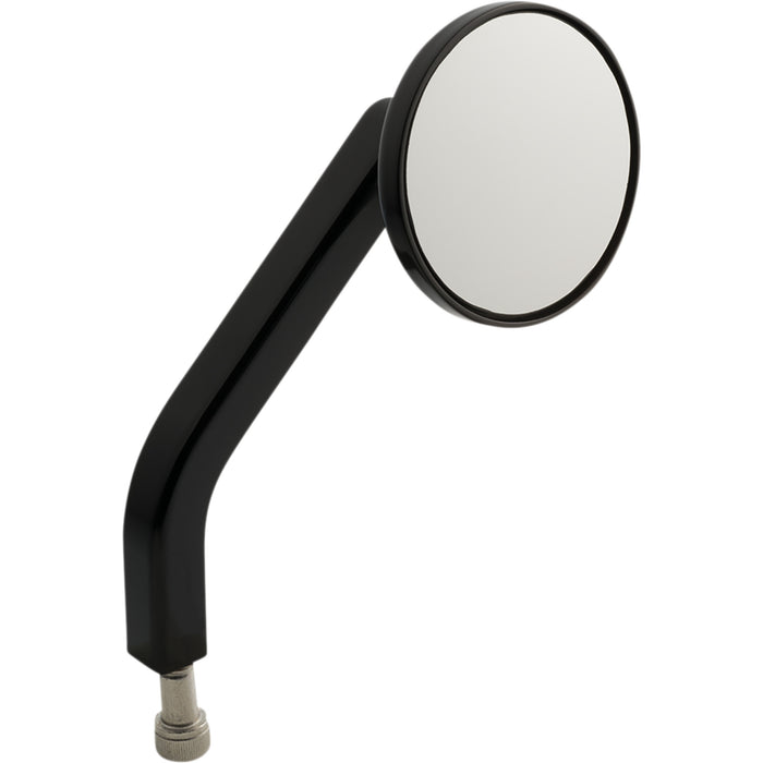 JOKER MACHINE 0640-1518 03-053-1R No. 2 OE 2-1/4" Round Mirror Mirror - No. 2 OE - Side View - Round - Black - Right