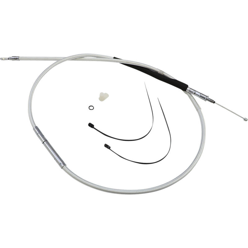 Magnum Shielding High-Efficiency Braided Sterling Chromite II® Clutch Cable /16" - 32238HE For Harley Touring 2008-2013