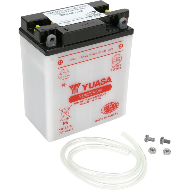 YUASA YB12A-B YUAM222AB Conventional Battery — 12 V Battery - YB12A-B