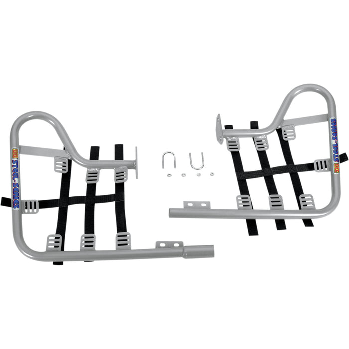 DG PERFORMANCE D54-4360 54-4360 Steel Nerf Bars Nerf Bars - Blaster 200 - Silver/Black