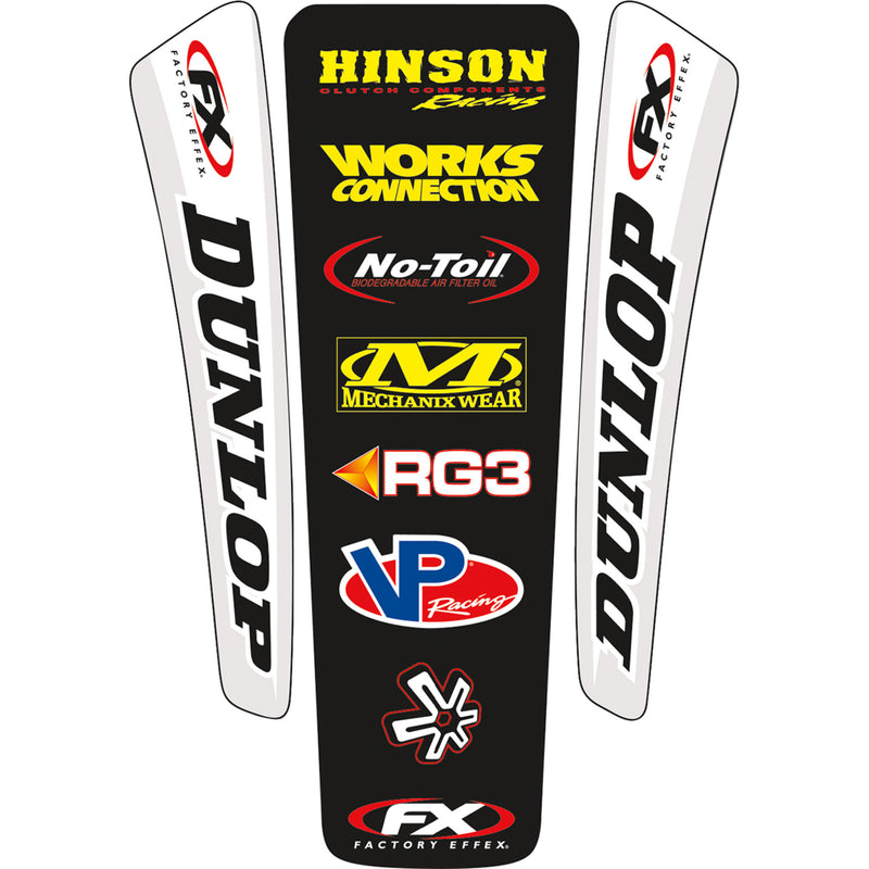 FACTORY EFFEX 4320-0006 07-32020 Universal Rear Fender Decal Kit Rear Fender Decal Kit - Universal