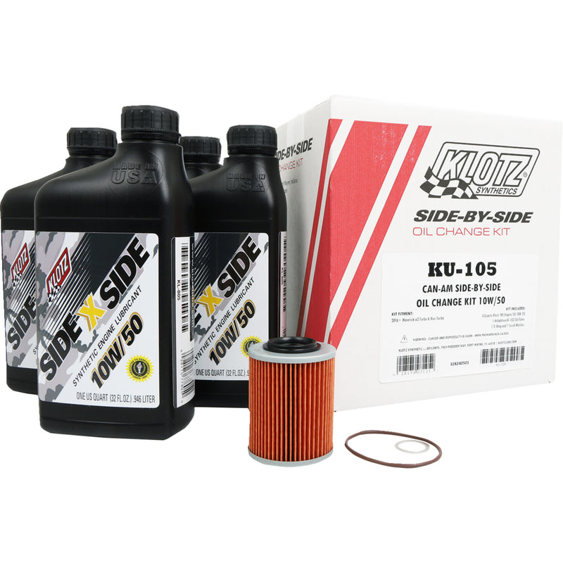 Klotz Oil Oil Change Kit - 'KU-105 Can-Am Maverick 2017-2023