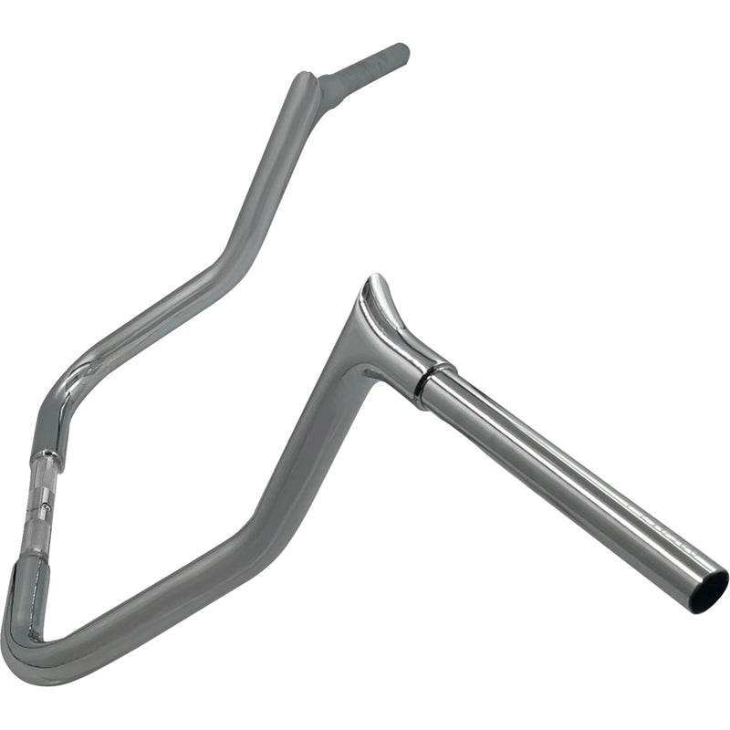 FAT Baggers INC. 1-1/4" EZ Install Pointed Top Handlebar Reduced Reach 13" Chrome - 905013 For Harley Touring 2008-2025