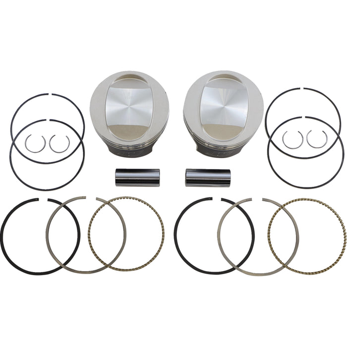 WISECO 0903-1564 K0209PS Tracker Series™ Piston Kit Tracker™ Series Piston Kit - 3.937" - 88/95 Cubic Inch Bored to 97 Cubic Inch - Standard - Twin Cam