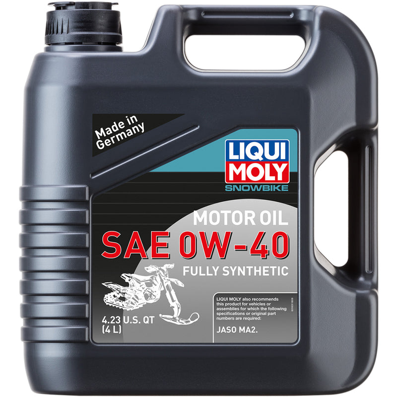 LIQUI MOLY 3601-0710 20358 Snowbike Synthetic 47 Engine Oil Snowbike Synthetic Oil - 0W-40 - 4L