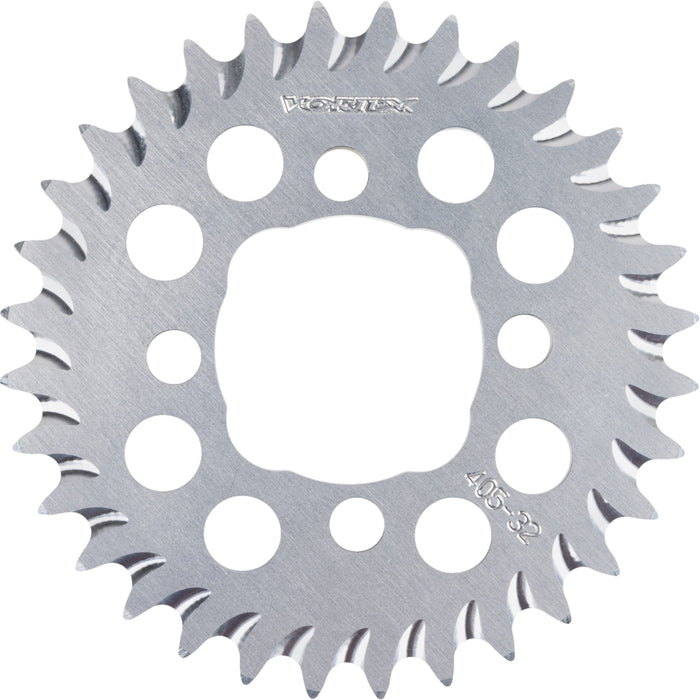 VORTEX 1211-2879 405-32 Aluminum Rear Sprocket Rear Sprocket - Aluminum - 32 Tooth - Silver - Z 125 Pro