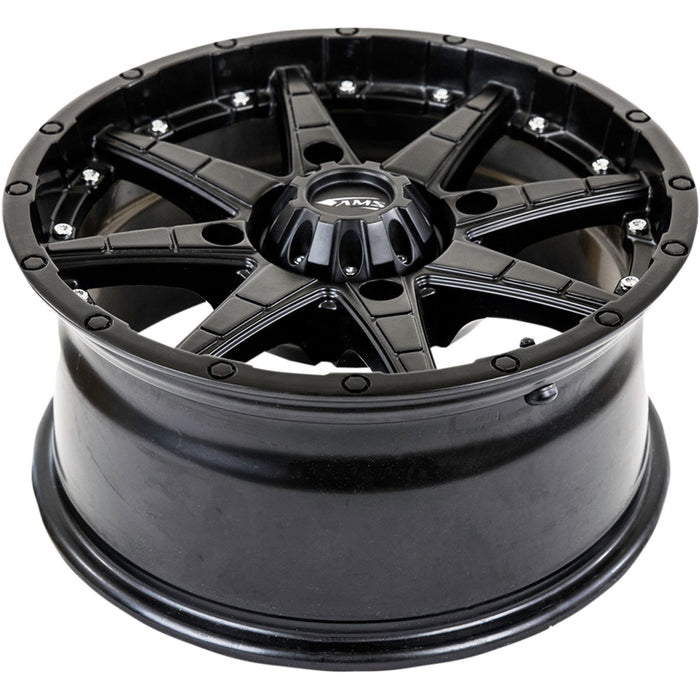 AMS 0230-0941 4751-046AS Roll'n 105 Wheel Wheel - Roll'n 105 - Front/Rear - Black - 14x7 - 4/156 - 5+2