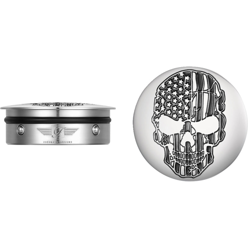 Figurati Designs Cover - FD27-SS-SKUL-CC For Harley Motorcycles 1980-2026