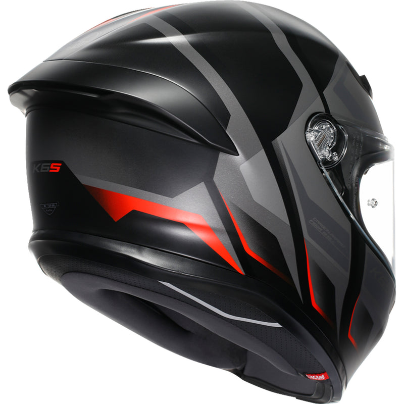 AGV K6 S Karve Helmet - Matte Black/Gray/Red