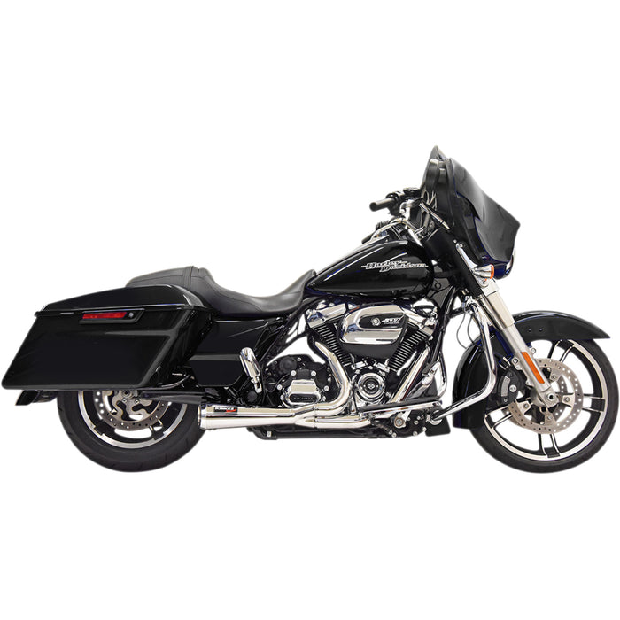 BASSANI XHAUST 1800-2445 1F42R Road Rage 2:1 Short Exhaust System - Short 2:1 Exhaust for FL - Chrome