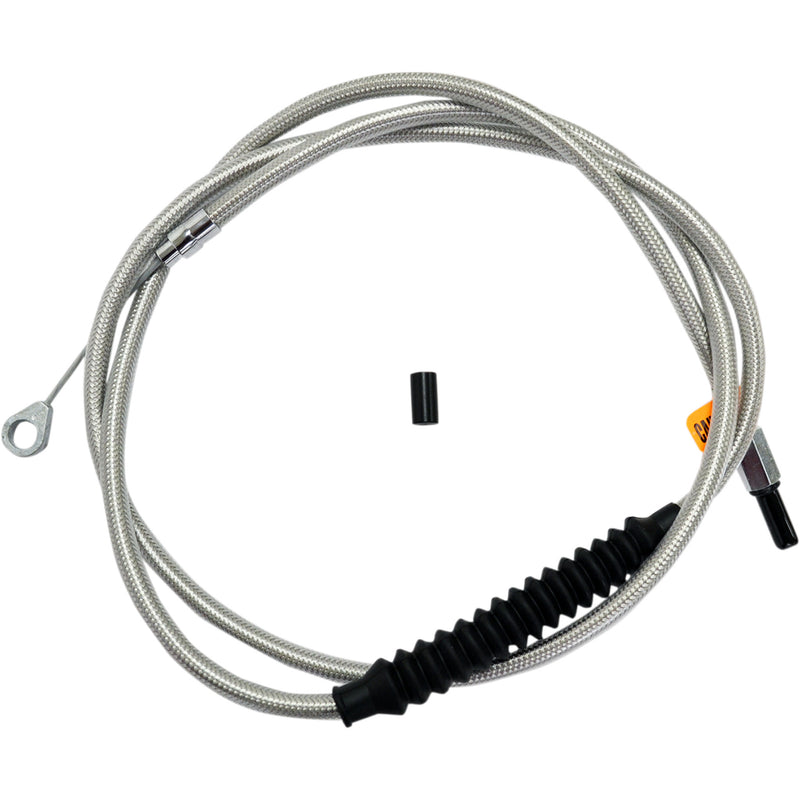 LA Choppers Stainless Steel Braided Clutch Cable 18"-20" Ape Hangers - LA-8010C19 For Harley Touring 2008-2016