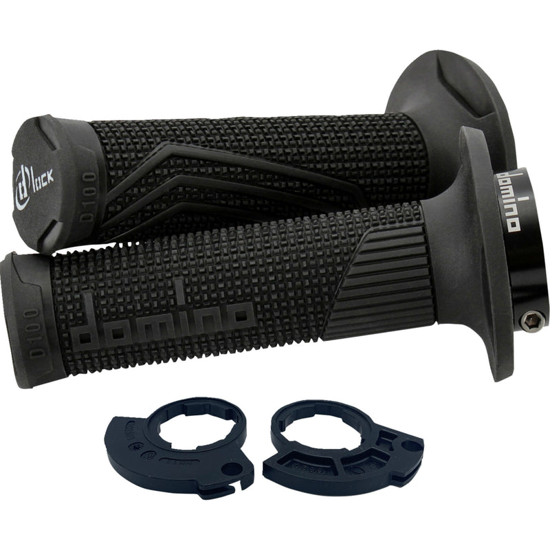 Domino D-Lock Grips - D10046C4000H7-0 For Gas Gas Dirt Bikes 2000-2020 | Beta Dirt Bikes 2000-2026 | Rieju Pro / Racing / Ranger / Six 2021-2024