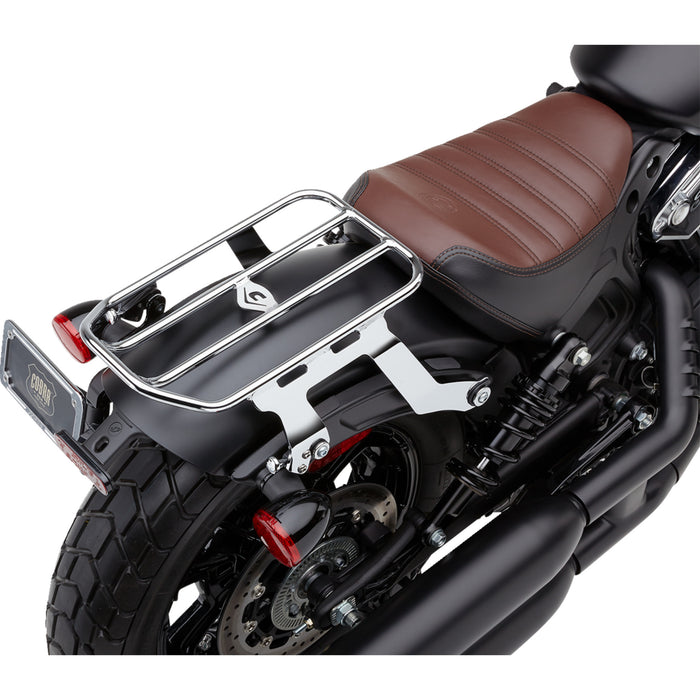 COBRA 1510-1019 502-2515 Big Ass® Detachable Solo Luggage Rack Solo Luggage Rack - Chrome - Bobber