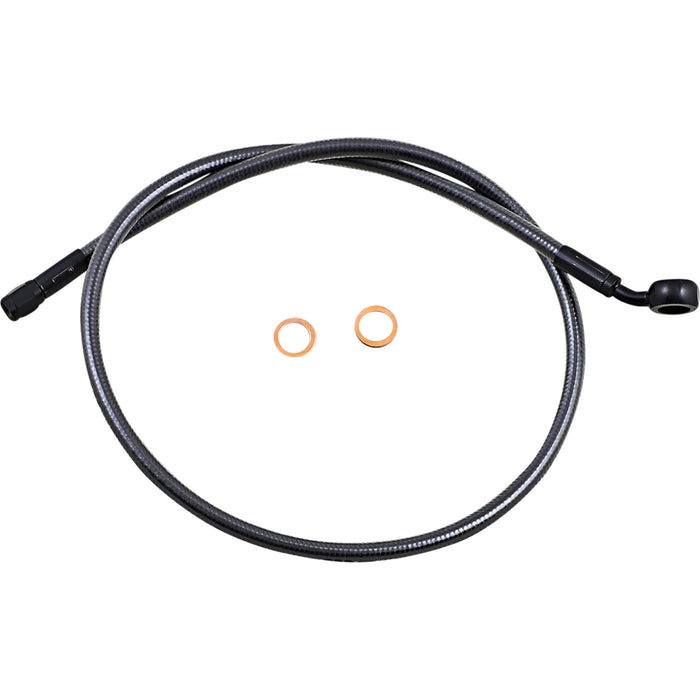 MAGNUM SHIELDING 1741-6165 AS478134 Alternate Length Upper Brake Line - 12mm-35° - 34" - Black Pearl