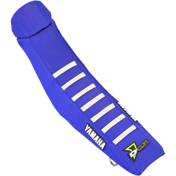 D'COR VISUALS 0821-3205 30-50-129 Seat Cover blue/white - yz '02-'21