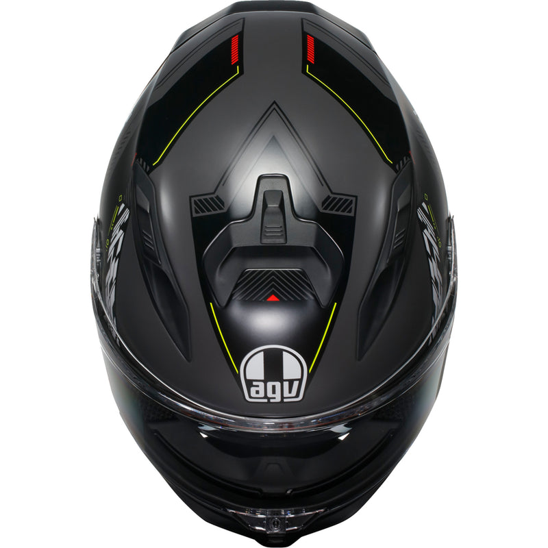 AGV K7 Kyber Helmet - Matte Gray/Yellow Fluo