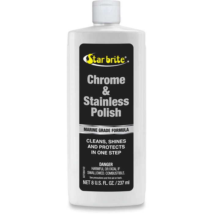 STAR BRITE 3713-0081 082708 Chrome & Stainless Polish Chrome and Stainless Steel Polish - 8 U.S. fl oz.