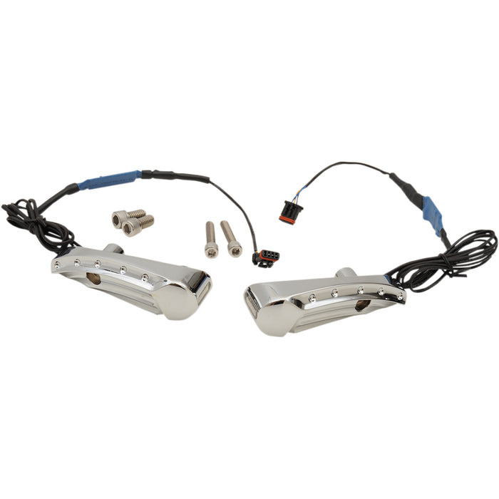 COVINGTONS 2020-1291 C1300-C Turn Signals FLTR - Dimpled - Chrome