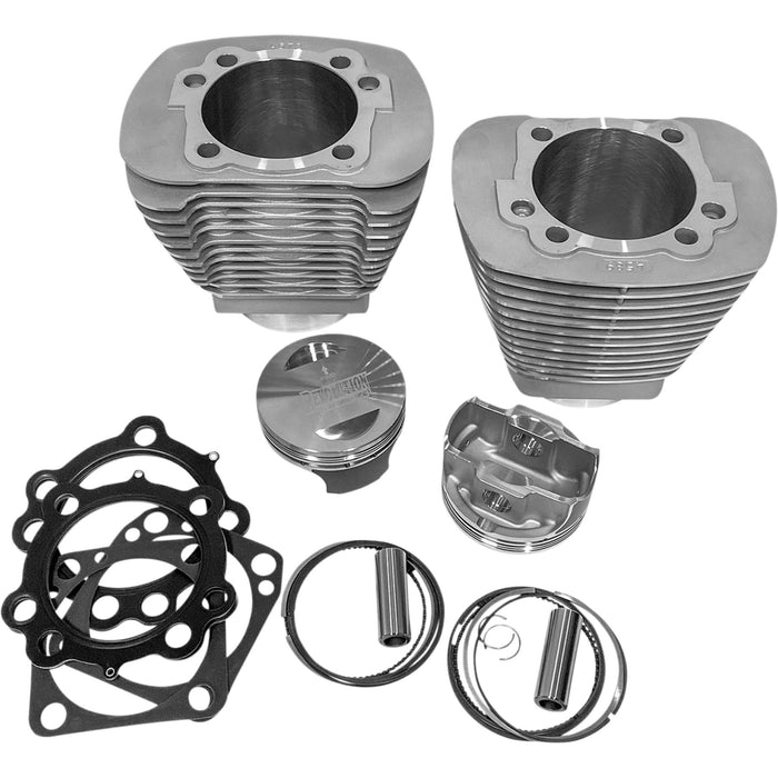 REVOLUTION PERFORMANCE, LLC 0931-1063 RP201-215W Monster Big Bore Kit Cylinder Kit - 109" - Natural Silver