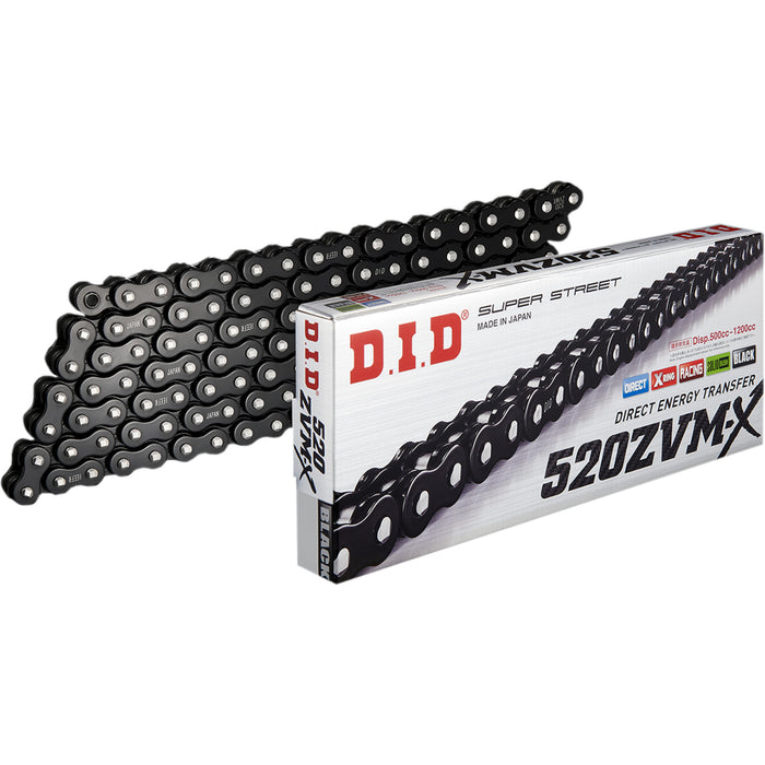 DID 1223-1564 520ZVMXB120Z 520 ZVM-X Raven Edition Drive Chain 520 ZVM-X - Drive Chain - 120 Link - Black