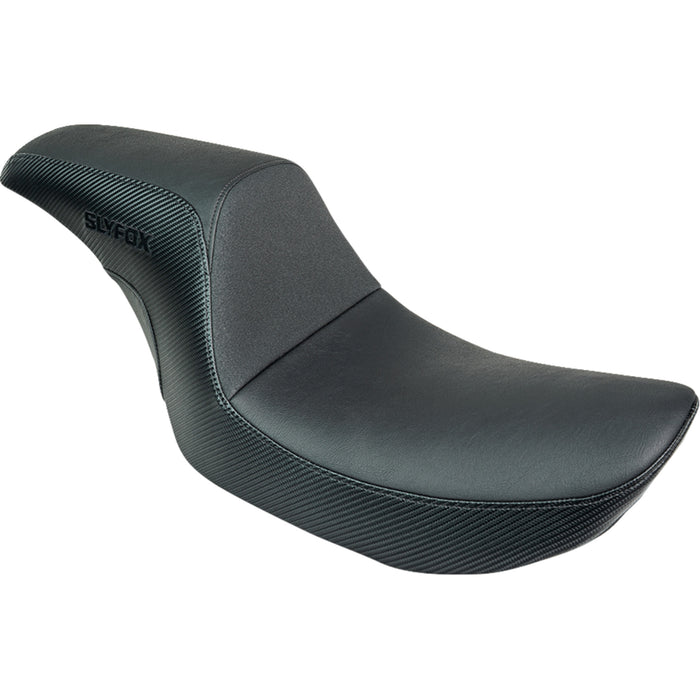 SLYFOX 0805-0150 SlyFox4681A The Drifter Seat - Black Logo - Black Vinyl - Smooth - FXR '82-'00