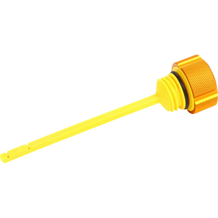 FIGURATI DESIGNS 0710-0301 FDP01-M8KN-G Performance Magnetic Oil Dipstick knurled - gold - m8 touring/trike