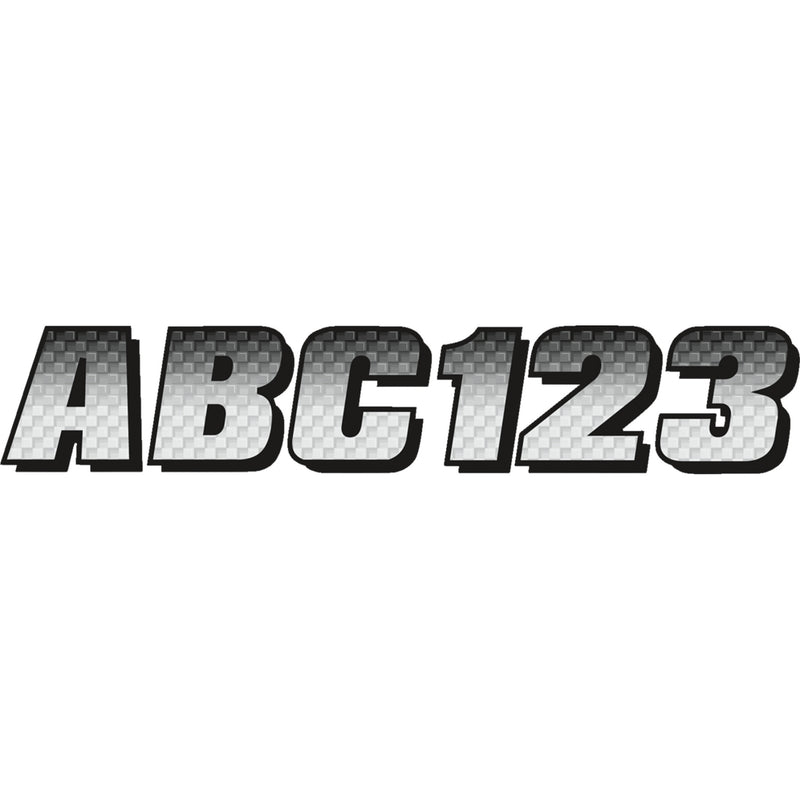 HARDLINE SIBKG300 SIBKG300 Watercraft ID Kit I.D. Sticker Kit - 300 Series - Silver Gradation