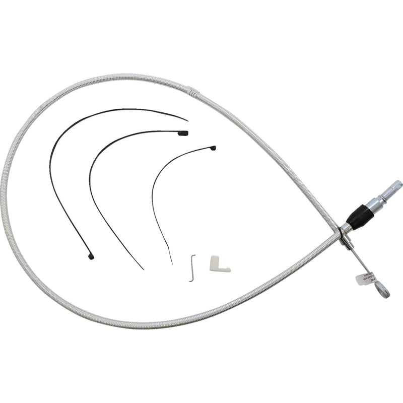 Magnum Shielding Sterling Chromite II® Quick Connect Upper Clutch Cable 48" - 323414HE For Harley Motorcycles 2018-2024