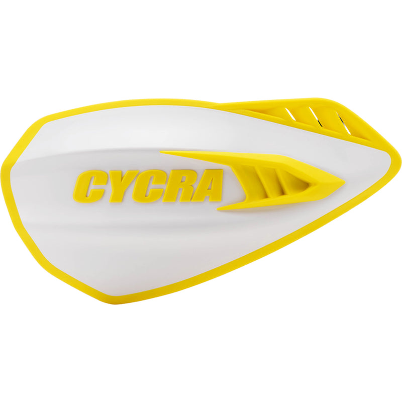 CYCRA 0635-1731 1CYC-0056-234 Cyclone Handguards Handguards - Cyclone - White/Yellow