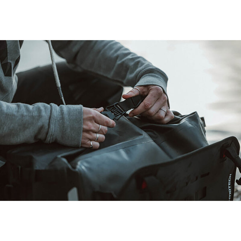 SW-MOTECH 3501-1950 BC.SYS.00.006.12000L SysBag with Adapter Plate SysBag Waterproof Side Bag - Large - 27 to 40 Liter - with Right Adapter Plate