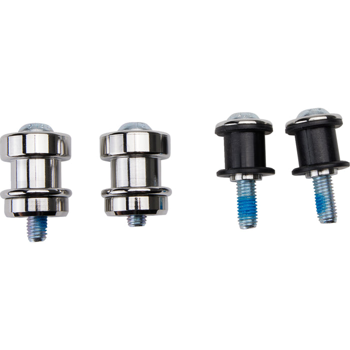 COBRA 1501-0692 502-2210 Detachable Backrest Kit Detachable Backrest - Chrome - Two-up Seat - Scout