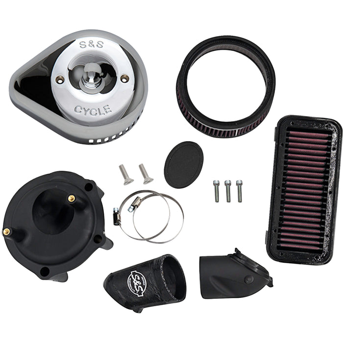S&S CYCLE 1010-3408 170-0827 Stealth Air Cleaner Kit with Cover chrome - indian