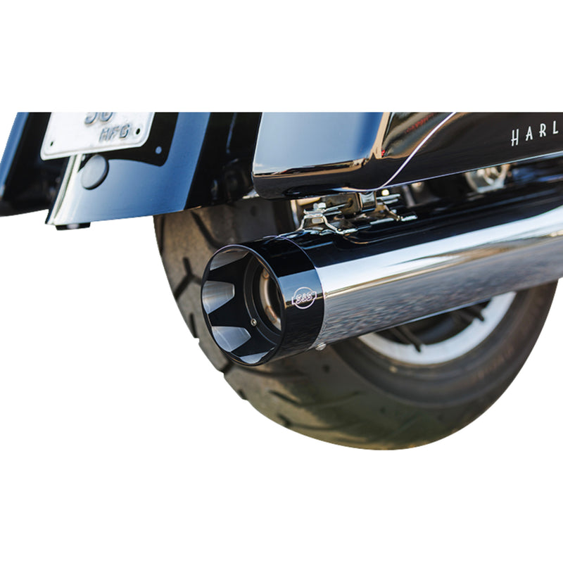 S&s Cycle Sidewinder 2-Into-1 Exhaust System - 550-0758 For Harley Touring 2017-2026