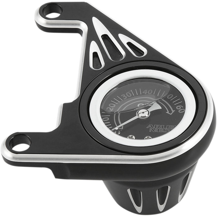 ARLEN NESS 2212-0370 15-668 Oil Pressure Gauge Kit — Deep Cut - Black