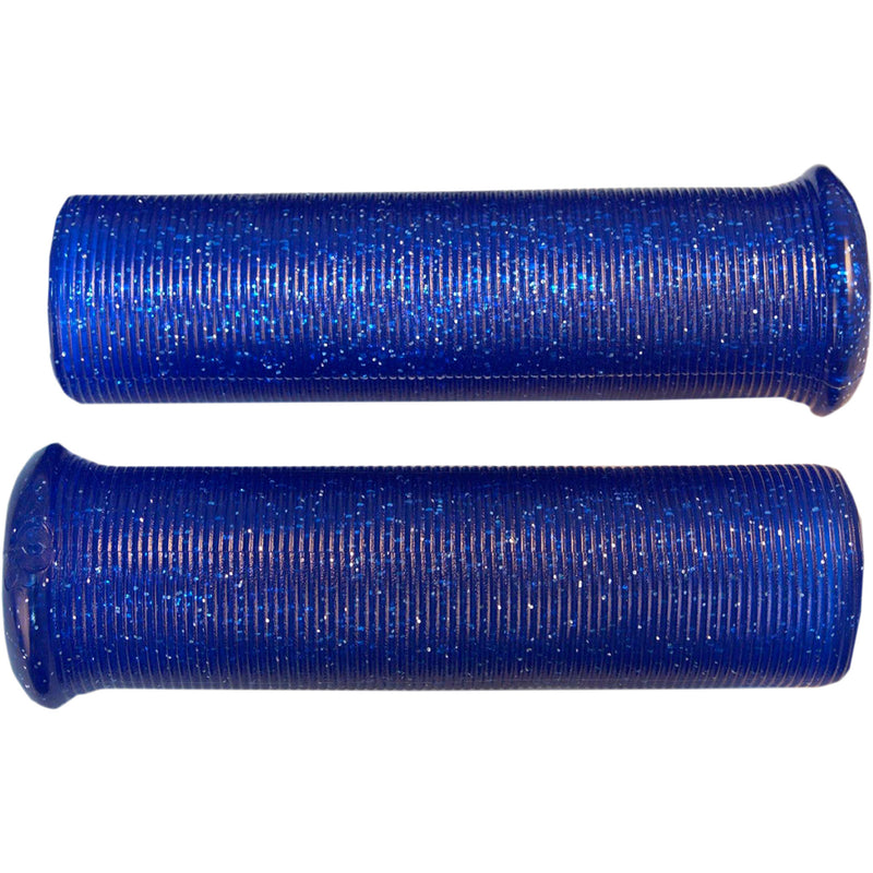 EMGO 0630-1756 42-21113 Star Fire Flake Grips Grips - Retro - Metal - 1" - Blue