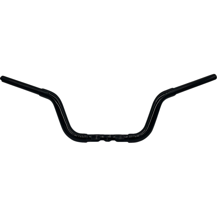 FAT BAGGERS INC. 0601-6329 903008-B 1-1/4" EZ Install Round Top Handlebar - Rounded Top - 8" - Black