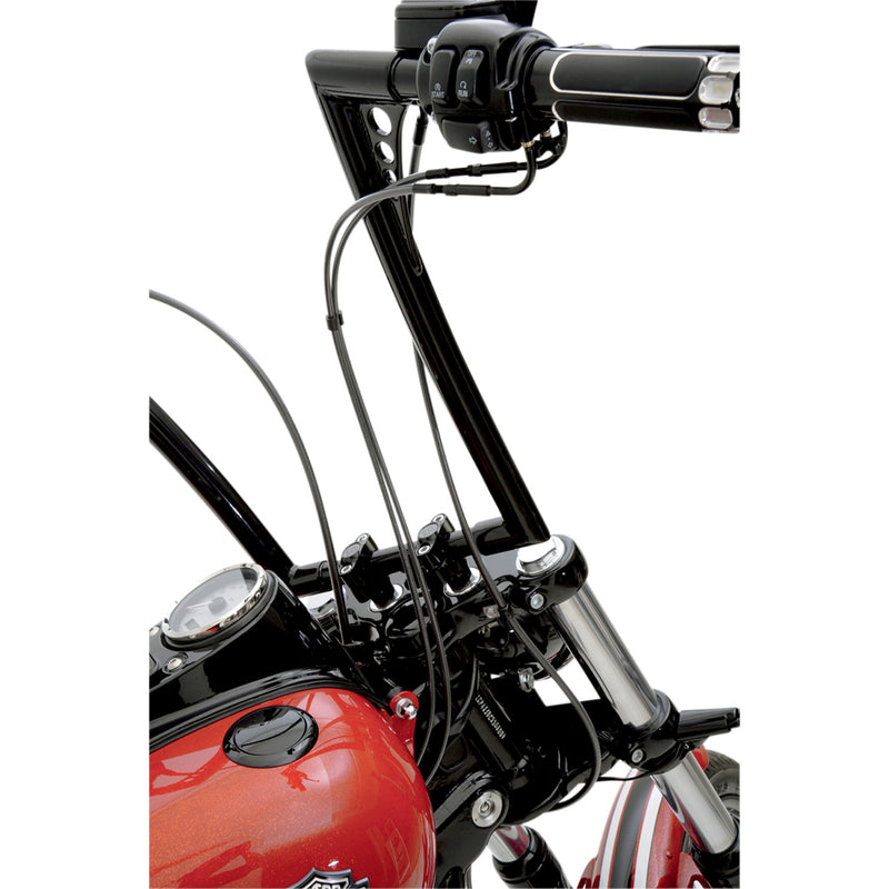 Magnum Shielding Black Pearl™ Braided Throttle Idle Cable — Idle 37-7/8" - 44196 For Harley Motorcycles 1996-2017